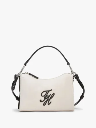 Wasserabweisende Mini-Tasche mit Schriftzug-Monogramm