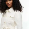 Wasserabweisende Utility-Jacke mit Gürtel Wasserabweisende Utility-Jacke mit Gürtel