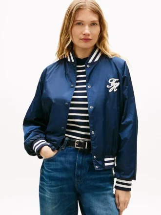 Wasserabweisende Varsity-Bomberjacke