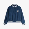 Wasserabweisende Varsity-Bomberjacke Wasserabweisende Varsity-Bomberjacke
