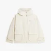 Wasserabweisender kurzer Parka mit Kapuze