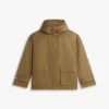 Wasserabweisender kurzer Parka mit Kapuze