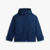Wasserabweisender kurzer Parka mit Kapuze
