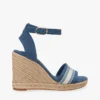 Webbing Logo Denim Wedge Espadrille Webbing Logo Denim Wedge Espadrille