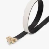 Wendbarer Ledergürtel mit Monogramm-Schnalle
