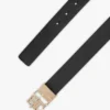 Wendbarer Ledergürtel mit Monogramm-Schnalle