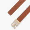 Wendbarer Ledergürtel mit Monogramm-Schnalle