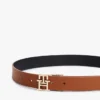 Wendbarer Ledergürtel mit Monogramm-Schnalle