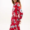 Wickelkleid aus Crêpe mit Blumenprint Wickelkleid aus Crêpe mit Blumenprint