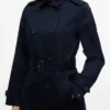 Zweireihiger Trenchcoat mit Gürtel Zweireihiger Trenchcoat mit Gürtel