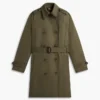 Zweireihiger Trenchcoat mit Gürtel